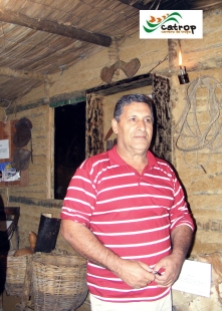 Tropeiro Crésio Lima, membro da Catrop, em visita ao Rancho do Tropeiro em 2010.