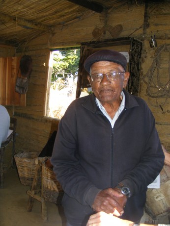 Tropeiro Canuto Rodrigues, em visita ao Rancho do Tropeiro em 2010.