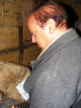 Osvaldo dos Santos Silva, sociólogo e membro da Catrop, em visita ao Rancho do Tropeiro em 2010.